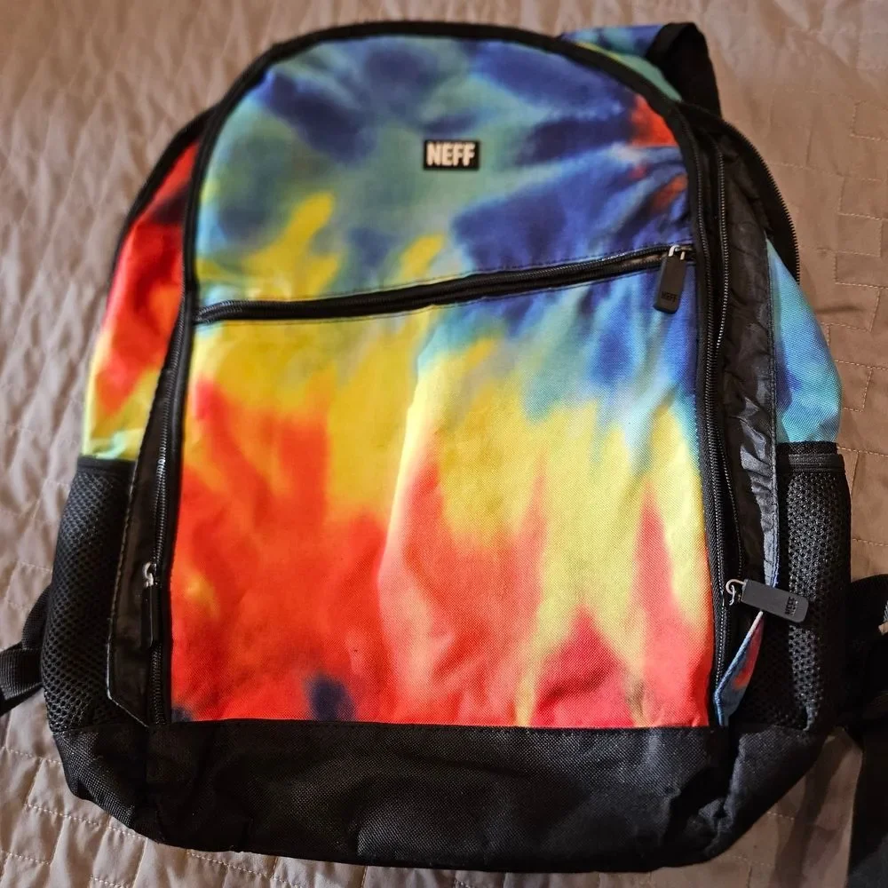 Neff Tie-Dye Backpack with Black Accents